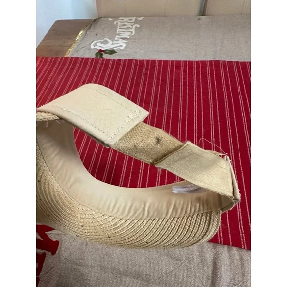 Unisex Y2K Style Pearl decorated Straw Hat Visor - Picture 7 of 7